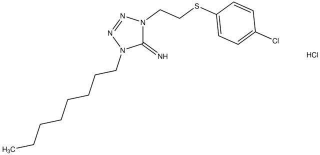 1-{2-[(4-chlorophenyl)sulfanyl]ethyl}-4-octyl-1,4-dihydro-5H-tetraazol-5-imine hydrochloride