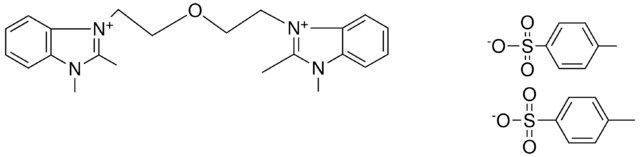 1-{2-[2-(2,3-DIMETHYL-3H-BENZIMIDAZOL-1-IUM-1-YL)ETHOXY]ETHYL}-2,3-DIMETHYL-3H-BENZIMIDAZOL-1-IUM BIS(4-METHYLBENZENESULFONATE)