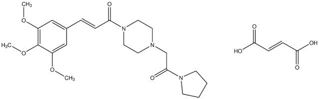 1-[2-oxo-2-(1-pyrrolidinyl)ethyl]-4-[(2E)-3-(3,4,5-trimethoxyphenyl)-2-propenoyl]piperazine, maleate salt