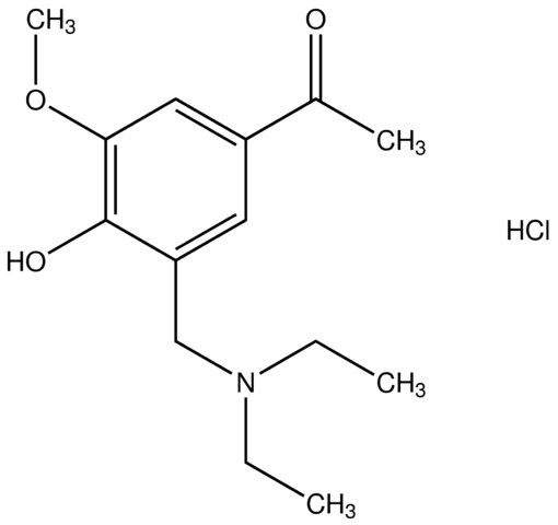 1-{3-[(diethylamino)methyl]-4-hydroxy-5-methoxyphenyl}ethanone hydrochloride