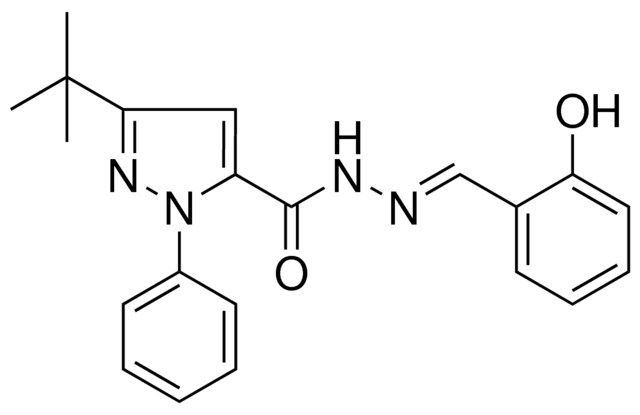 5-TERT-BUTYL-2-PH-2H-PYRAZOLE-3-CARBOXYLIC ACID (2-HYDROXY-BENZYLIDENE)HYDRAZIDE