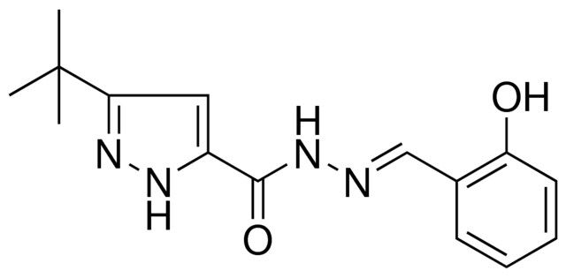 5-TERT-BUTYL-2H-PYRAZOLE-3-CARBOXYLIC ACID (2-HYDROXY-BENZYLIDENE)-HYDRAZIDE