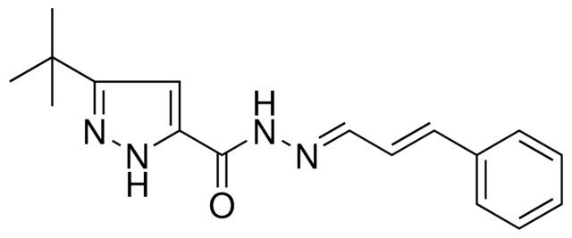 5-TERT-BUTYL-2H-PYRAZOLE-3-CARBOXYLIC ACID (3-PHENYL-ALLYLIDENE)-HYDRAZIDE