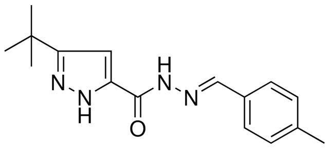 5-TERT-BUTYL-2H-PYRAZOLE-3-CARBOXYLIC ACID (4-METHYL-BENZYLIDENE)-HYDRAZIDE