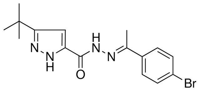 5-TERT-BUTYL-2H-PYRAZOLE-3-CARBOXYLIC ACID (1-(4-BR-PHENYL)-ETHYLIDENE)HYDRAZIDE