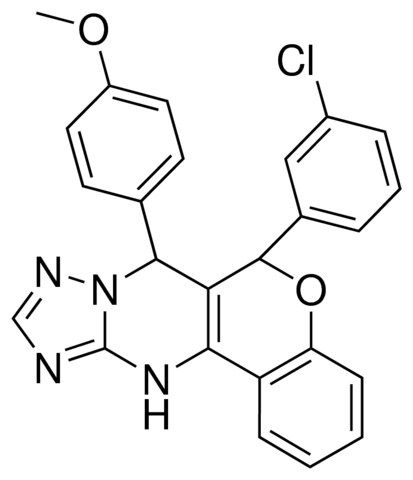 6-(3-CHLOROPHENYL)-7-(4-METHOXYPHENYL)-7,12-DIHYDRO-6H-CHROMENO[4,3-D][1,2,4]TRIAZOLO[1,5-A]PYRIMIDINE