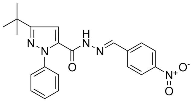 5-TERT-BUTYL-2-PH-2H-PYRAZOLE-3-CARBOXYLIC ACID (4-NITRO-BENZYLIDENE)-HYDRAZIDE