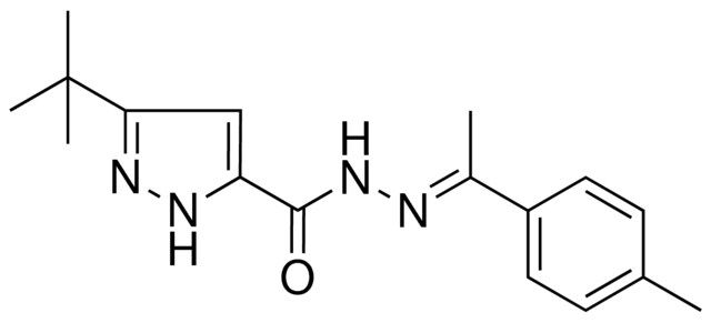 5-TERT-BUTYL-2H-PYRAZOLE-3-CARBOXYLIC ACID (1-P-TOLYL-ETHYLIDENE)-HYDRAZIDE