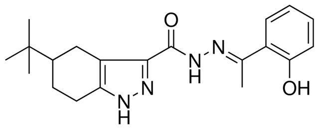 5-TERT-BUTYL-N'-[(E)-1-(2-HYDROXYPHENYL)ETHYLIDENE]-4,5,6,7-TETRAHYDRO-1H-INDAZOLE-3-CARBOHYDRAZIDE