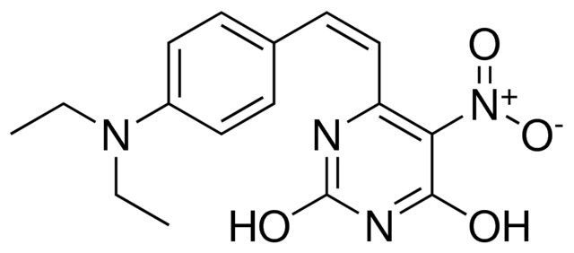 6-(2-(4-DIETHYLAMINO-PHENYL)-VINYL)-5-NITRO-PYRIMIDINE-2,4-DIOL