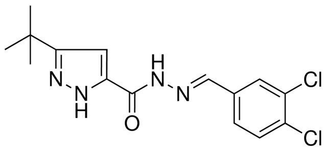 5-TERT-BUTYL-2H-PYRAZOLE-3-CARBOXYLIC ACID (3,4-DICHLORO-BENZYLIDENE)-HYDRAZIDE