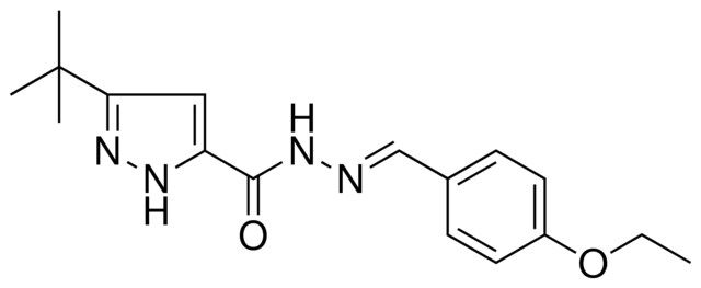 5-TERT-BUTYL-2H-PYRAZOLE-3-CARBOXYLIC ACID (4-ETHOXY-BENZYLIDENE)-HYDRAZIDE