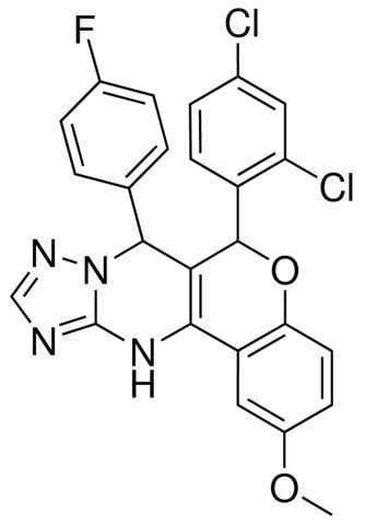 6-(2,4-DICHLOROPHENYL)-7-(4-FLUOROPHENYL)-2-METHOXY-7,12-DIHYDRO-6H-CHROMENO[4,3-D][1,2,4]TRIAZOLO[1,5-A]PYRIMIDINE