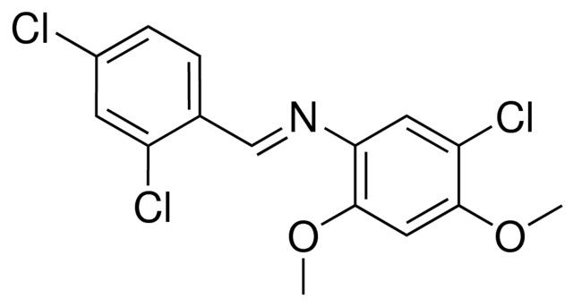 5-CHLORO-N-(2,4-DICHLOROBENZYLIDENE)-2,4-DIMETHOXYANILINE