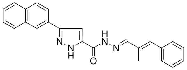 5-NAPHTHALEN-2-YL-2H-PYRAZOLE-3-CARBOXYLIC ACID (2-ME-3-PH-ALLYLIDENE)-HYDRAZIDE