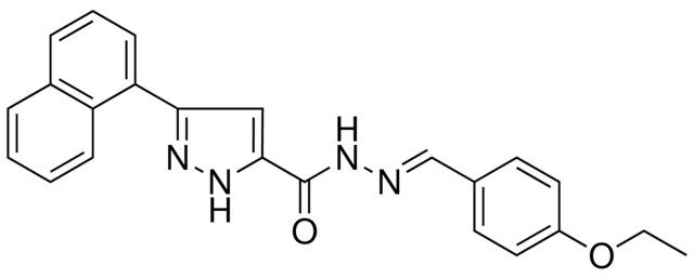 5-NAPHTHALEN-1-YL-2H-PYRAZOLE-3-CARBOXYLIC ACID (4-ETHOXY-BENZYLIDENE)-HYDRAZIDE