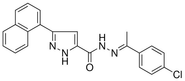 5-NAPHTHALEN-1-YL-2H-PYRAZOLE-3-CARBOXYLIC ACID (1-(4-CL-PH)ETHYLIDENE)HYDRAZIDE