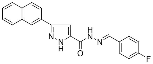 5-NAPHTHALEN-2-YL-2H-PYRAZOLE-3-CARBOXYLIC ACID (4-FLUORO-BENZYLIDENE)-HYDRAZIDE