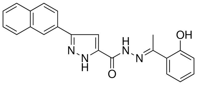 5-NAPHTHALEN-2-YL-2H-PYRAZOLE-3-CARBOXYLIC ACID (1-(2-HO-PH)ETHYLIDENE)HYDRAZIDE