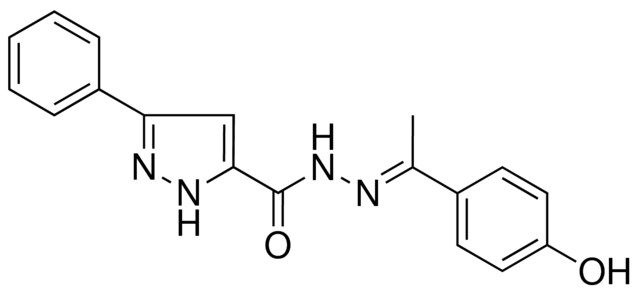 5-PH-2H-PYRAZOLE-3-CARBOXYLIC ACID (1-(4-HYDROXY-PHENYL)-ETHYLIDENE)-HYDRAZIDE