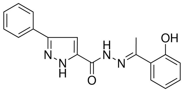 5-PH-2H-PYRAZOLE-3-CARBOXYLIC ACID (1-(2-HYDROXY-PHENYL)-ETHYLIDENE)-HYDRAZIDE