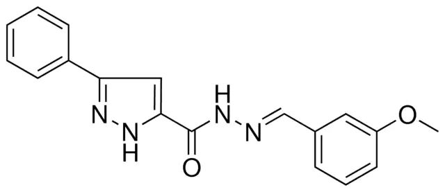 5-PHENYL-2H-PYRAZOLE-3-CARBOXYLIC ACID (3-METHOXY-BENZYLIDENE)-HYDRAZIDE