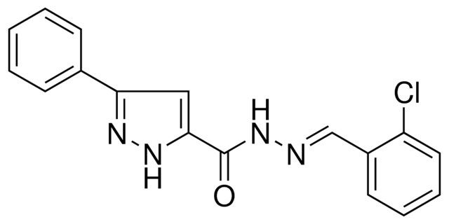 5-PHENYL-2H-PYRAZOLE-3-CARBOXYLIC ACID (2-CHLORO-BENZYLIDENE)-HYDRAZIDE