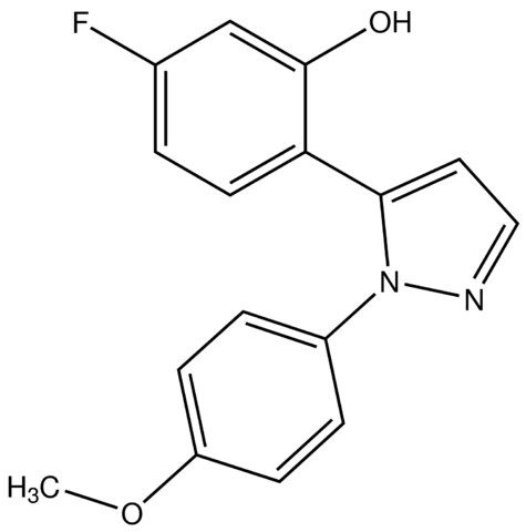 5-Fluoro-2-(1-(4-methoxyphenyl)-1<i>H</i>-pyrazol-5-yl)phenol