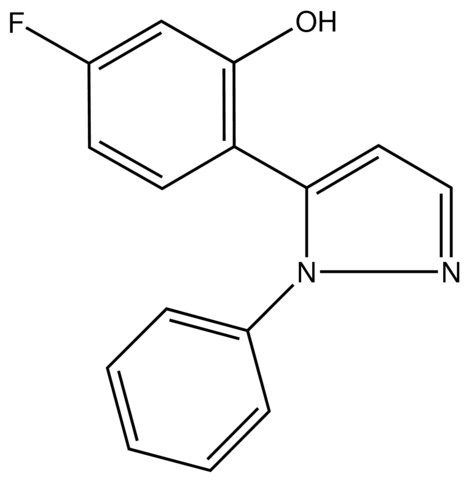 5-Fluoro-2-(1-phenyl-1<i>H</i>-pyrazol-5-yl)phenol