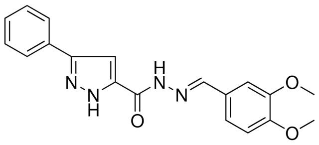 5-PHENYL-2H-PYRAZOLE-3-CARBOXYLIC ACID (3,4-DIMETHOXY-BENZYLIDENE)-HYDRAZIDE