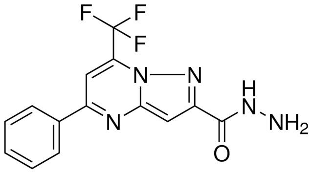 5-PHENYL-7-TRIFLUOROMETHYL-PYRAZOLO(1,5-A)PYRIMIDINE-2-CARBOXYLIC ACID HYDRAZIDE