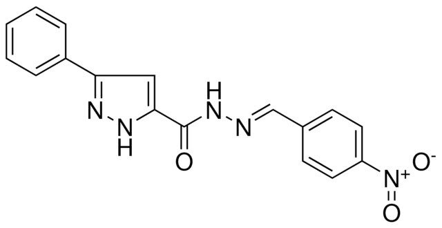 5-PHENYL-2H-PYRAZOLE-3-CARBOXYLIC ACID (4-NITRO-BENZYLIDENE)-HYDRAZIDE