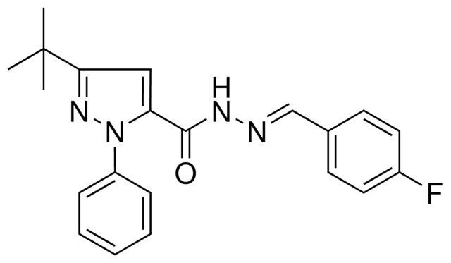 5-TERT-BUTYL-2-PH-2H-PYRAZOLE-3-CARBOXYLIC ACID (4-FLUORO-BENZYLIDENE)-HYDRAZIDE