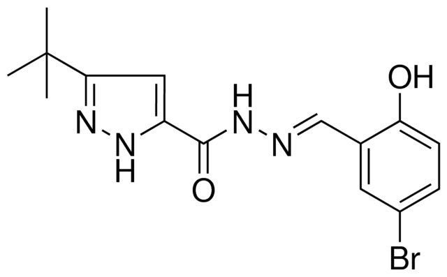 5-TERT-BUTYL-2H-PYRAZOLE-3-CARBOXYLIC ACID (5-BR-2-HYDROXY-BENZYLIDENE)HYDRAZIDE