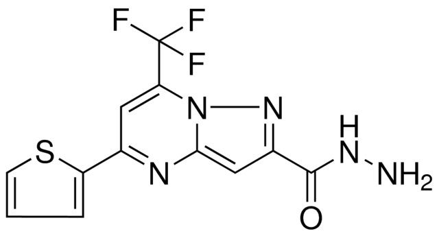 5-THIOPHEN-2-YL-7-TRI-F-ME-PYRAZOLO(1,5-A)PYRIMIDINE-2-CARBOXYLIC ACID HYDRAZIDE