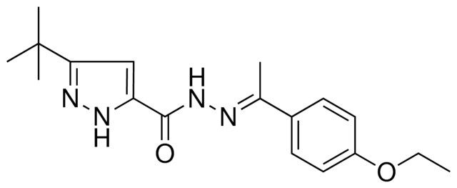 5-TERT-BUTYL-2H-PYRAZOLE-3-CARBOXYLIC ACID (1-(4-ETHOXY-PH)-ETHYLIDENE)HYDRAZIDE