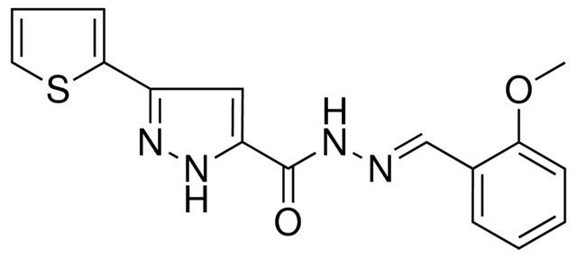 5-THIOPHEN-2-YL-2H-PYRAZOLE-3-CARBOXYLIC ACID (2-METHOXY-BENZYLIDENE)-HYDRAZIDE