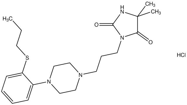 5,5-dimethyl-3-(3-{4-[2-(propylsulfanyl)phenyl]-1-piperazinyl}propyl)-2,4-imidazolidinedione hydrochloride