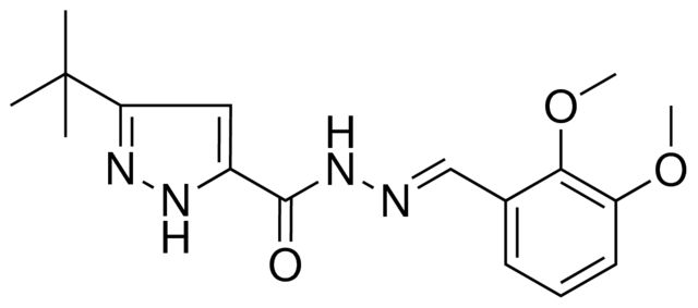 5-TERT-BUTYL-2H-PYRAZOLE-3-CARBOXYLIC ACID (2,3-DIMETHOXY-BENZYLIDENE)-HYDRAZIDE