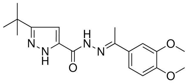 5-TERT-BUTYL-2H-PYRAZOLE-3-CARBOXYLIC ACID (1(3,4-DI-MEO-PH)ETHYLIDENE)HYDRAZIDE