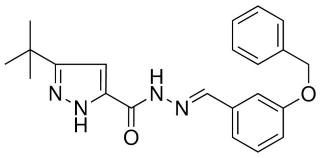 5-TERT-BUTYL-2H-PYRAZOLE-3-CARBOXYLIC ACID (3-BENZYLOXY-BENZYLIDENE)-HYDRAZIDE