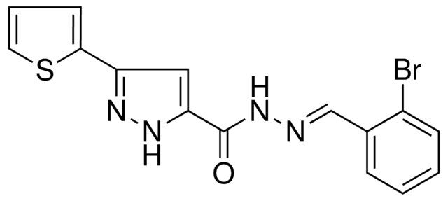 5-THIOPHEN-2-YL-2H-PYRAZOLE-3-CARBOXYLIC ACID (2-BROMO-BENZYLIDENE)-HYDRAZIDE