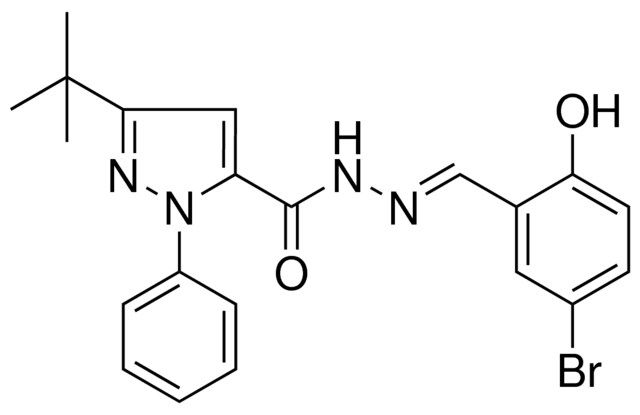 5-TERT-BUTYL-2-PH-2H-PYRAZOLE-3-CARBOXYLIC ACID (5-BR-2-HO-BENZYLIDENE)HYDRAZIDE