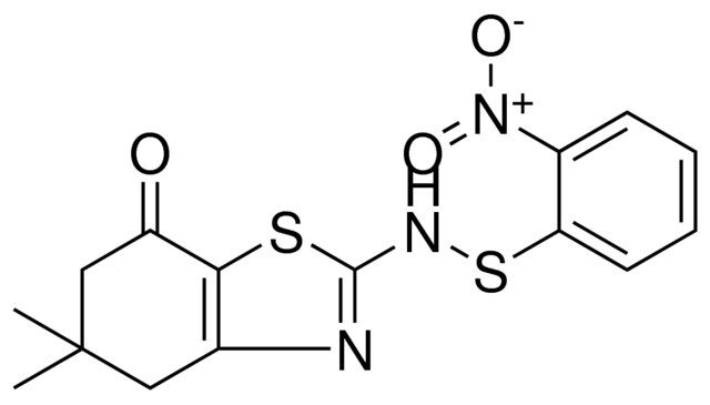 5,5-DIMETHYL-2-(((2-NITRO-PH)THIO)AMINO)-5,6-DIHYDRO-1,3-BENZOTHIAZOL-7(4H)-ONE