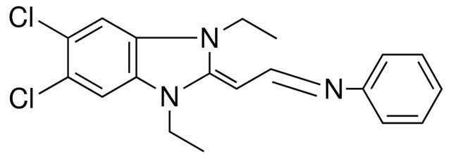 5,6-DICHLORO-1,3-DIETHYL-2,3-DIHYDRO-2-(PHENYLIMINOETHYLIDENE)BENZIMIDAZOLE