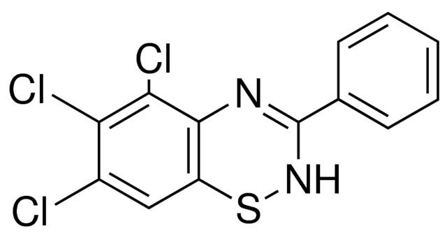 5,6,7-TRICHLORO-3-PHENYL-2H-BENZO(E)(1,2,4)THIADIAZINE