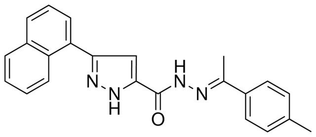 5-NAPHTHALEN-1-YL-2H-PYRAZOLE-3-CARBOXYLIC ACID (1-P-TOLYL-ETHYLIDENE)-HYDRAZIDE