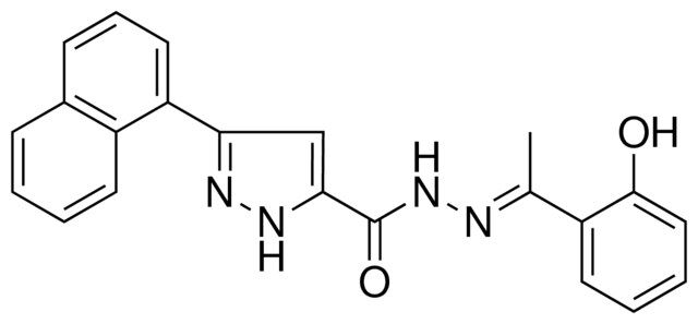 5-NAPHTHALEN-1-YL-2H-PYRAZOLE-3-CARBOXYLIC ACID (1-(2-HO-PH)ETHYLIDENE)HYDRAZIDE