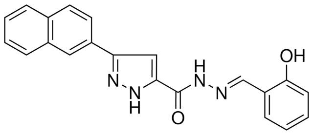 5-NAPHTHALEN-2-YL-2H-PYRAZOLE-3-CARBOXYLIC ACID (2-HO-BENZYLIDENE)-HYDRAZIDE