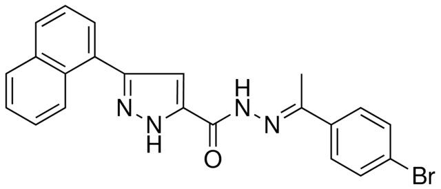 5-NAPHTHALEN-1-YL-2H-PYRAZOLE-3-CARBOXYLIC ACID (1-(4-BR-PH)ETHYLIDENE)HYDRAZIDE